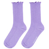 Princess Lulu Ruffle Crew Sock | Lilac Purple