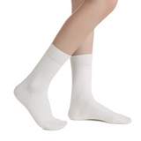 Ash Essential Ribbed Crew Sock 3-Pack | White