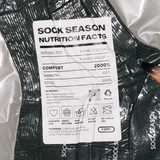 Ash Essential Ribbed Crew Sock 3-Pack | Grey