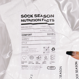 Ash Essential Ribbed Crew Sock 3-Pack | White