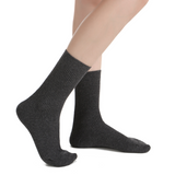 Ash Essential Ribbed Crew Sock 3-Pack | Grey