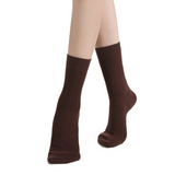 Ash Essential Ribbed Crew Sock 3-Pack | Brown