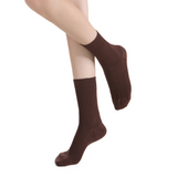 Ash Essential Ribbed Crew Sock 3-Pack | Brown