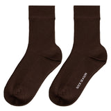 Ash Essential Ribbed Crew Sock 3-Pack | Brown