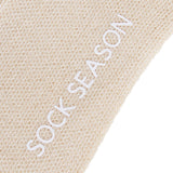 Ash Essential Ribbed Crew Sock 3-Pack | Beige