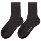 Ash Essential Ribbed Crew Sock 3-Pack | Grey