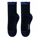 Aliyah Scallop Sparkle Crew Sock | Blue - Sock Season