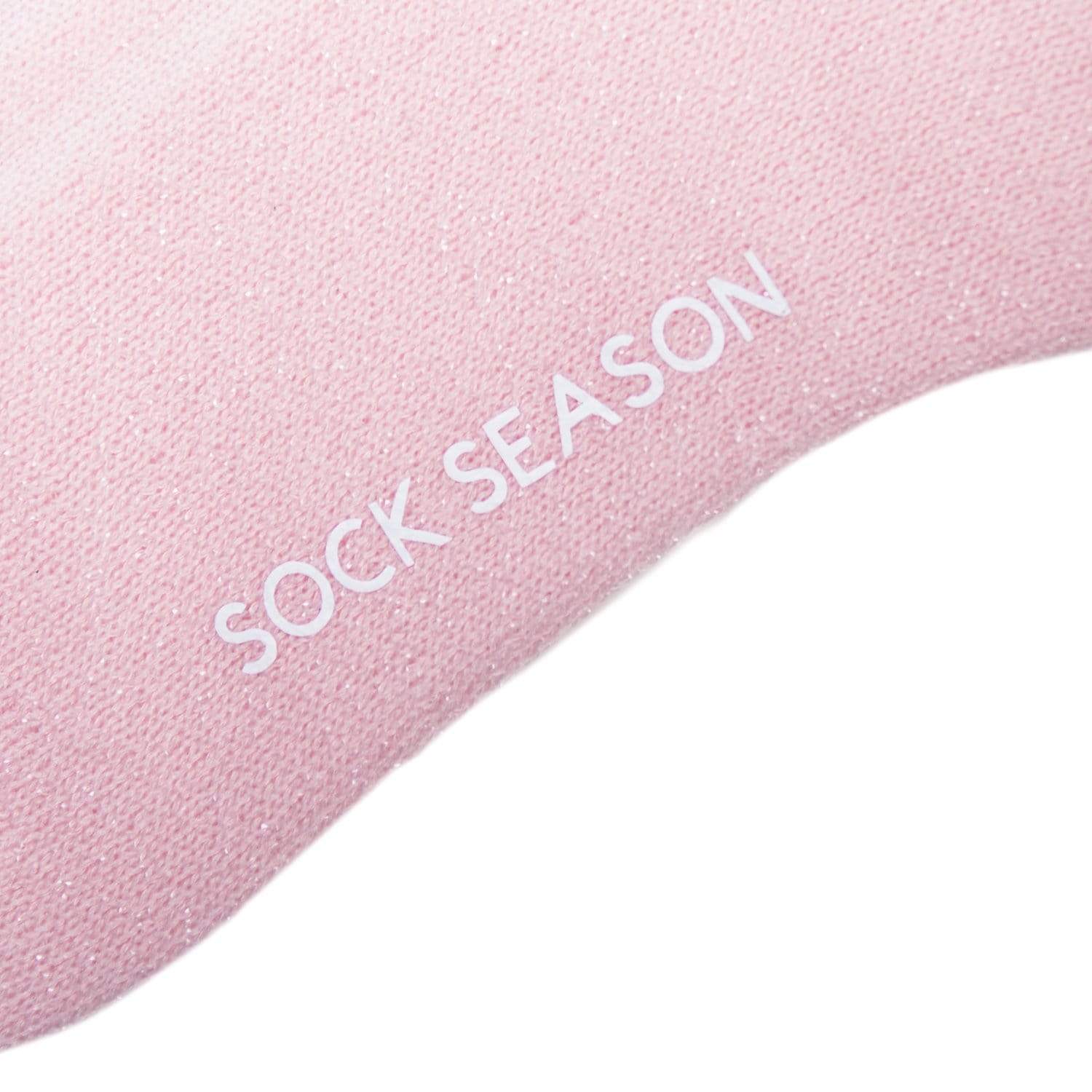 Aliyah Scallop Sparkle Crew Sock | Pink - Sock Season