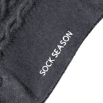 Bella Cable Knit Wool Crew Sock | Grey - Sock Season