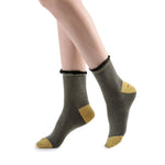Daphne Ruffle Glitter Ankle Sock | Black - Sock Season