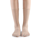Diamond Sheer Crew Sock | Beige - Sock Season