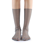 Diamond Sheer Crew Sock | Grey - Sock Season