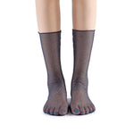 Diamond Sheer Crew Sock | Navy - Sock Season