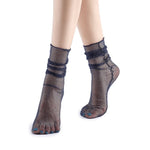 Diamond Sheer Crew Sock | Navy - Sock Season