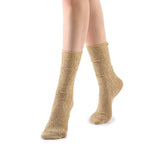 Lola Lace Crew Sock | Beige - Sock Season