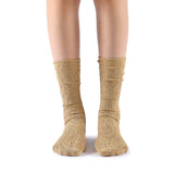 Lola Lace Crew Sock | Beige - Sock Season