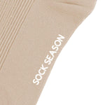 Princess Lulu Ruffle Crew Sock | Beige - Sock Season