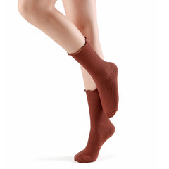 Princess Lulu Ruffle Crew Sock | Caramel - Sock Season