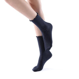 Princess Lulu Ruffle Crew Sock | Navy - Sock Season