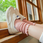 Princess Lulu Ruffle Crew Sock | Pink - Sock Season