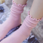 Princess Lulu Ruffle Crew Sock | Pink - Sock Season