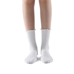 Princess Lulu Ruffle Crew Sock | White - Sock Season