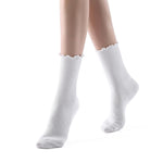 Princess Lulu Ruffle Crew Sock | White - Sock Season