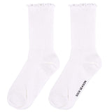 Princess Lulu Ruffle Crew Sock | White - Sock Season