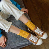 Princess Lulu Ruffle Crew Sock | Yellow - Sock Season