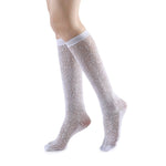 Stacey Floral Lace Knee-High Sock | White - Sock Season