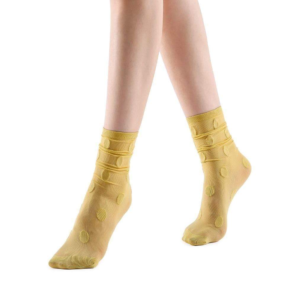 Marella Polka Sheer | Womens Mid High Socks - Sock Season