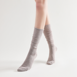Sadie Wool Blend Slouch Mid High Sock | Khaki