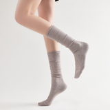 Sadie Wool Blend Slouch Mid High Sock | Khaki