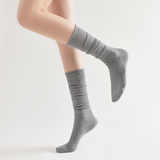 Sadie Wool Blend Slouch Mid High Sock | Light Grey