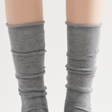 Sadie Wool Blend Slouch Mid High Sock | Light Grey