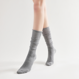 Sadie Wool Blend Slouch Mid High Sock | Light Grey