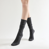 Sadie Wool Blend Slouch Mid High Sock | Dark Grey