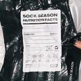 Ash Essential Ribbed Crew Sock 3-Pack | Black