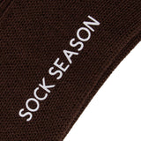 Ash Essential Ribbed Crew Sock 3-Pack | Brown