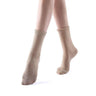 Aliyah Scallop Sparkle Crew Sock | Beige - Sock Season