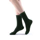 Aliyah Scallop Sparkle Crew Sock | Green - Sock Season