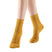 Bella Cable Knit Wool Crew Sock | Yellow - Sock Season