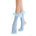 Destiny Feather Trim Lace Crew Sock | Pastel Blue - Sock Season