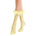 Destiny Feather Trim Lace Crew Sock | Pastel Yellow - Sock Season