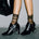 Diamond Sheer Crew Sock | Black - Sock Season