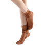 Diamond Sheer Crew Sock | Camel - Sock Season