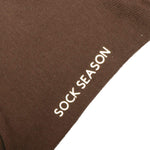 Eva Essential Crew Sock | Brown - Sock Season