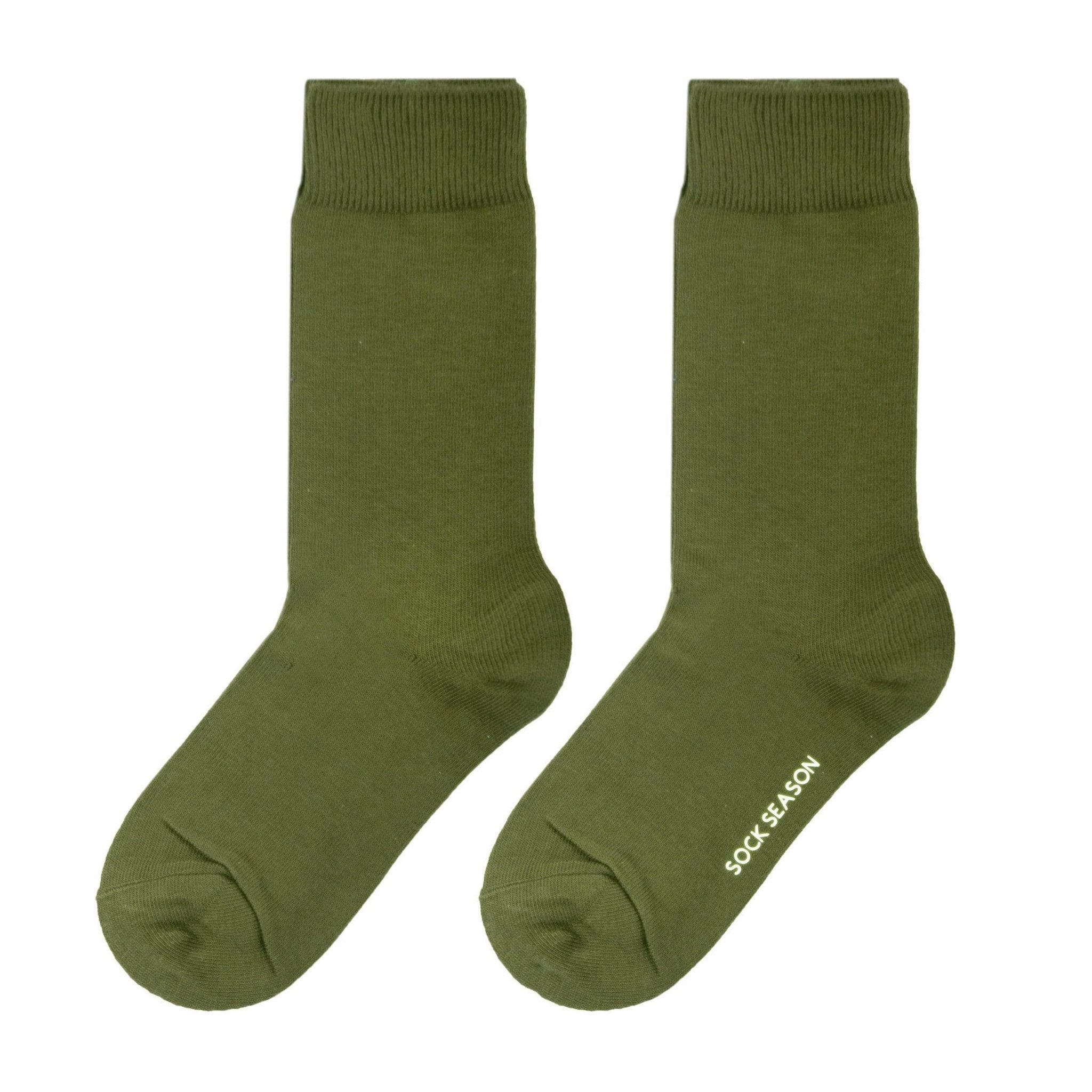 Eva Essential Crew Sock | Green - Sock Season