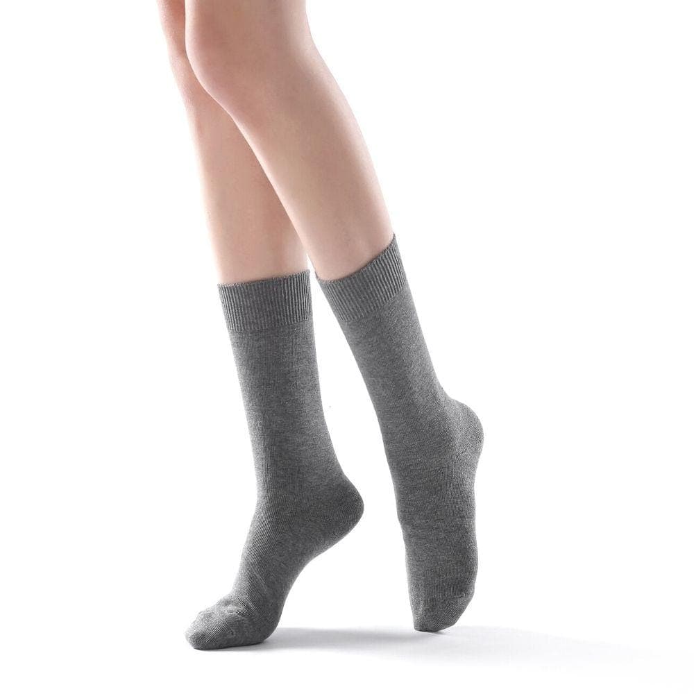 Eva Essential Crew Sock | Grey - Sock Season