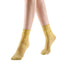 Marella Polka Sheer Mid High Sock | Mustard Yellow - Sock Season